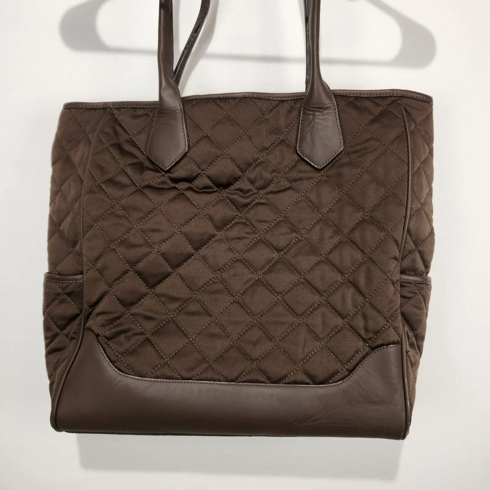 Pottery Barn Kids Brown Diaper Quilted Tote Basic‎ Bag